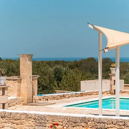 Helloapulia - Trulli Di Leo - Private Pool, Sea View And Pet-friendly Garden * Ostuni