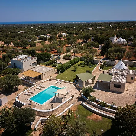 Helloapulia - Trulli Di Leo - Private Pool, Sea View And Pet-friendly Garden Villa Ostuni