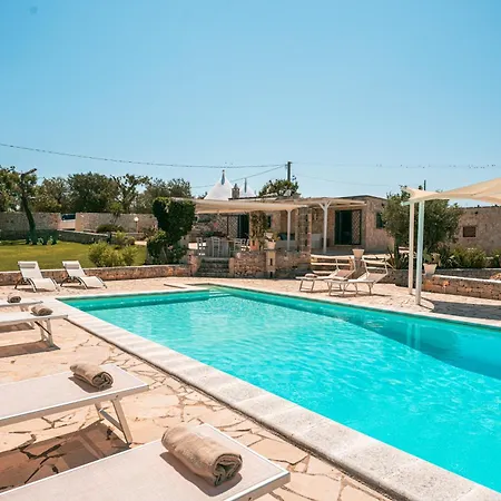 Helloapulia - Trulli Di Leo - Private Pool, Sea View And Pet-friendly Garden