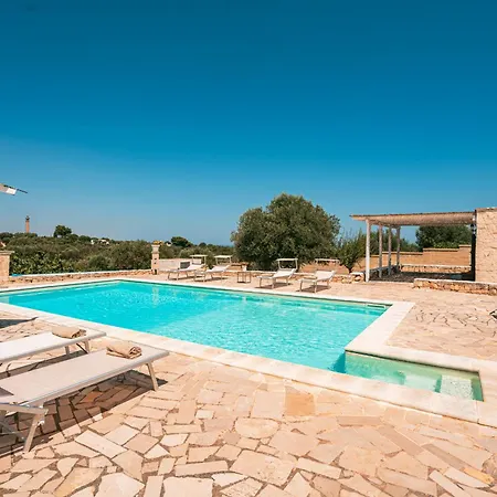 Helloapulia - Trulli Di Leo - Private Pool, Sea View And Pet-friendly Garden Villa Ostuni