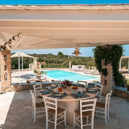 Helloapulia - Trulli Di Leo - Private Pool, Sea View And Pet-friendly Garden * Ostuni
