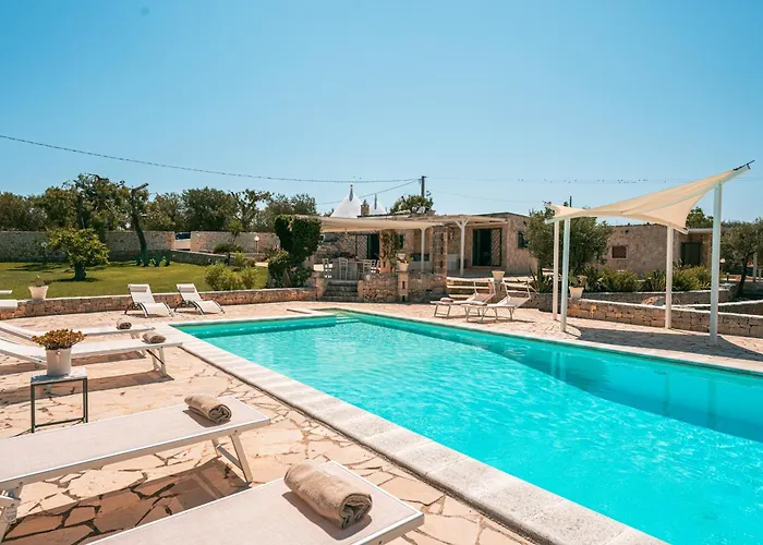 Helloapulia - Trulli Di Leo - Private Pool, Sea View And Pet-friendly Garden