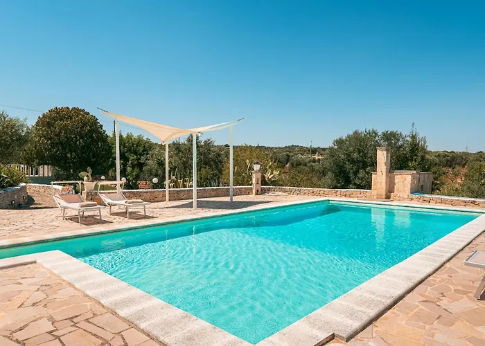 Helloapulia - Trulli Di Leo - Private Pool, Sea View And Pet-friendly Garden Ostuni