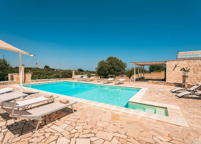 Helloapulia - Trulli Di Leo - Private Pool, Sea View And Pet-friendly Garden Villa Ostuni