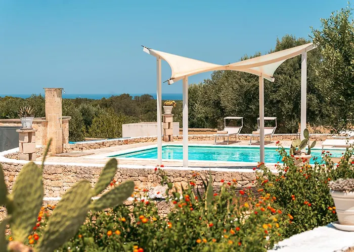 Helloapulia - Trulli Di Leo - Private Pool, Sea View And Pet-friendly Garden *
