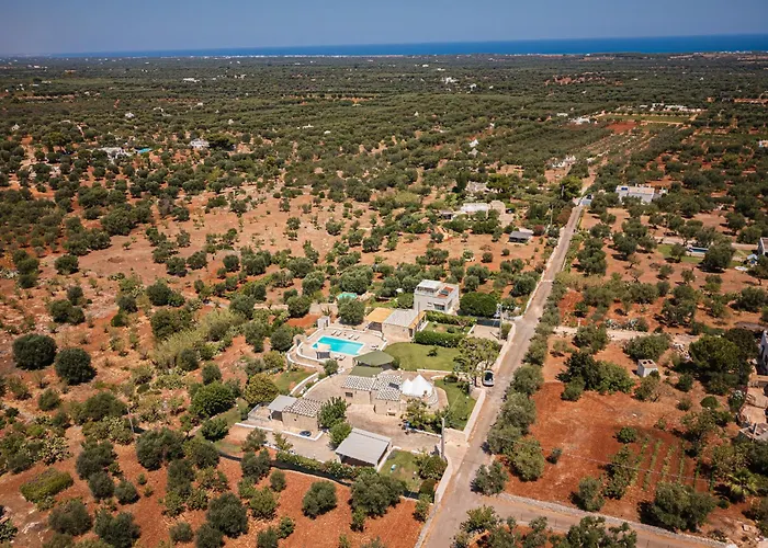 Helloapulia - Trulli Di Leo - Private Pool, Sea View And Pet-friendly Garden Ostuni