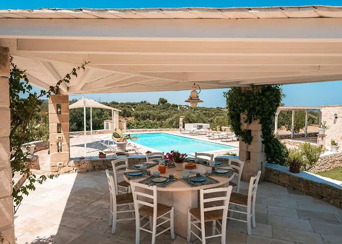 Helloapulia - Trulli Di Leo - Private Pool, Sea View And Pet-friendly Garden * Ostuni