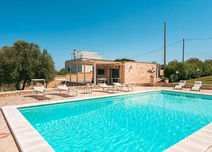 Βίλα Helloapulia - Trulli Di Leo - Private Pool, Sea View And Pet-friendly Garden *
