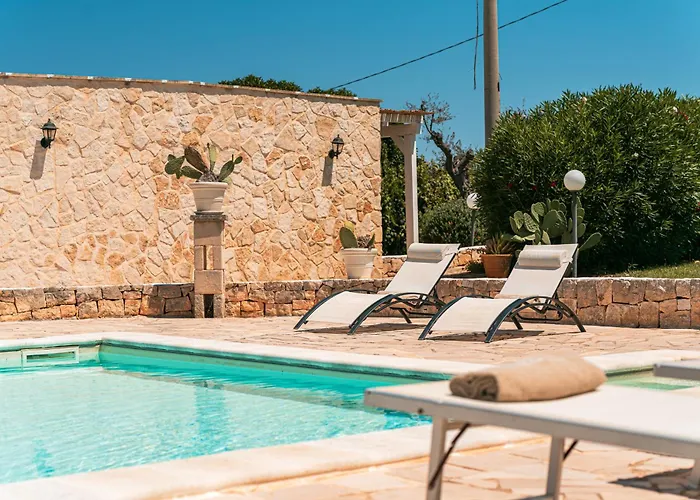 Helloapulia - Trulli Di Leo - Private Pool, Sea View And Pet-friendly Garden *