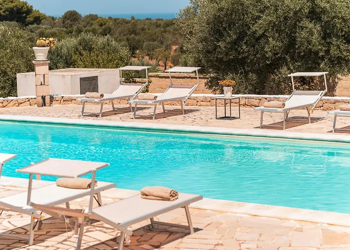 Helloapulia - Trulli Di Leo - Private Pool, Sea View And Pet-friendly Garden Βίλα