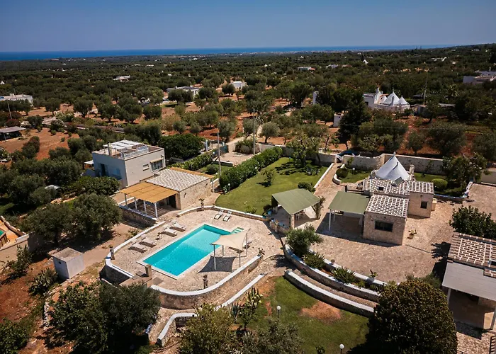 Helloapulia - Trulli Di Leo - Private Pool, Sea View And Pet-friendly Garden Βίλα Ostuni