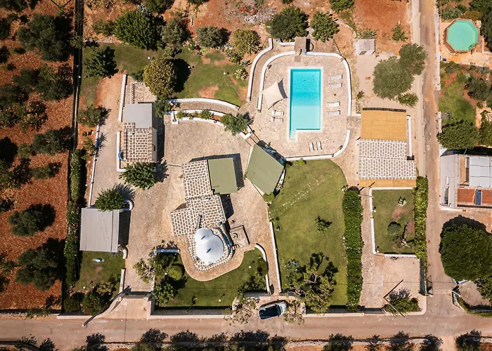 Helloapulia - Trulli Di Leo - Private Pool, Sea View And Pet-friendly Garden Villa *